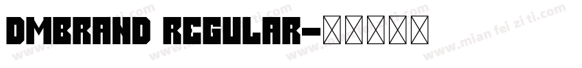 DMBrand Regular字体转换